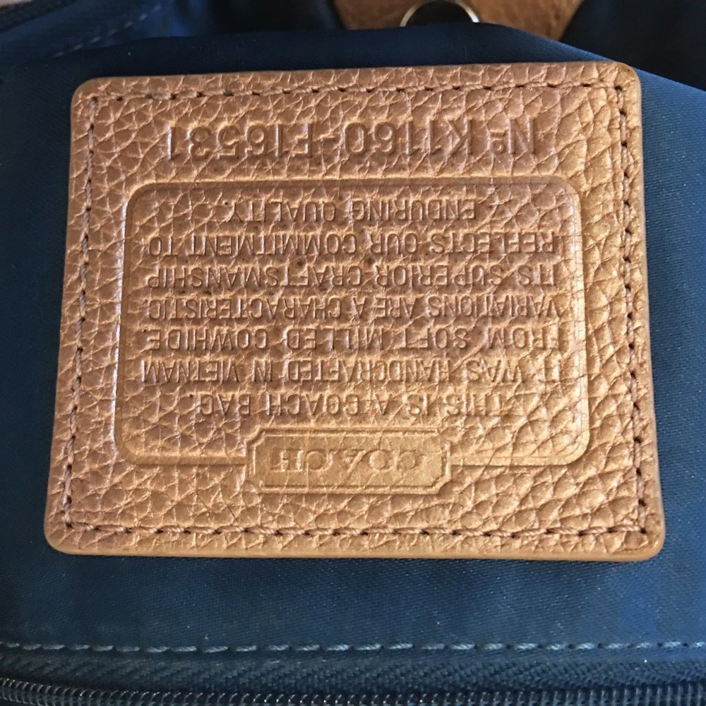 Coach Golden Brown Shoulder Leather Bag (K1160-F16531) - Picture 11 of 11